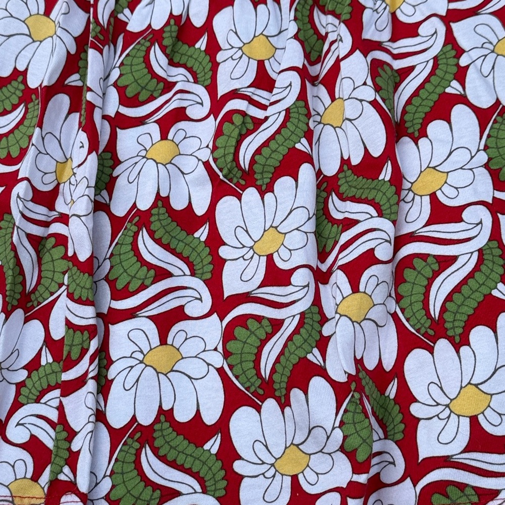 Hanna Andersson Girls Skater Skirt Size 5 100% Cotton Floral Print - Picture 3 of 8